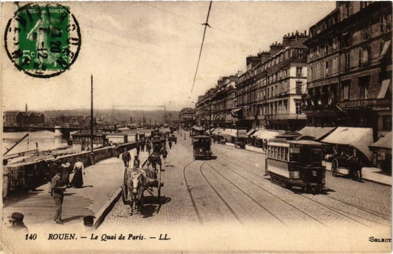 CPA ROUEN Le Quai de PARIS (416237)