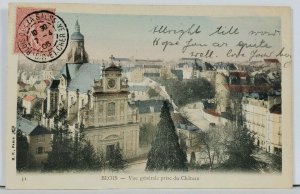 BLOIS Vie generale prise du Chateau c1906 Postcard L13