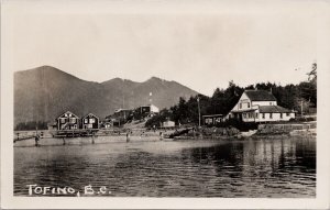 Tofino BC British Columbia Fowler Mitchell Merchant Building RPPC Postcard E82