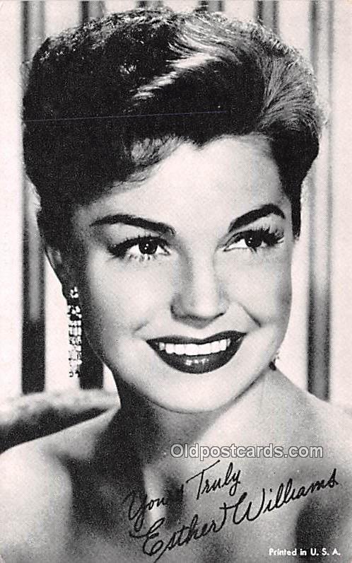 Esther Williams Movie Star Actor Actress Film Star Unused 