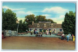 c1950's Entrance to Rock City Gardens, Atop Lookout Mountain Georgia GA Postcard