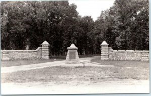 RPPC  WEBSTER CITY Iowa IA  Entrance KENDALL YOUNG PARK Hamilton County Postcard 