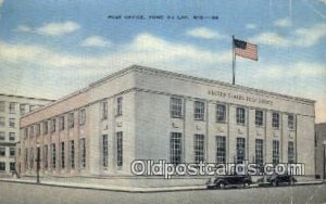 Post Office Fond Du Lac Wis USA Post Office 1944 creases, postal used 1944