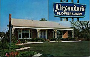 Alexander's Flowers Ramada Inn Gift Shop Hotel, Lawrence, Kansas KS Postcard