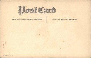 CHRISTMAS Santa Claus and Verse c1910 Postcard