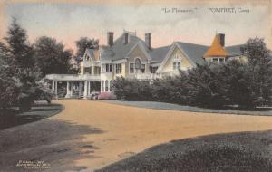 Pomfret Connecticut La Plaisance Exterior Street View Antique Postcard K28947