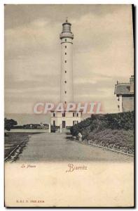 Old Postcard Lighthouse Biarritz
