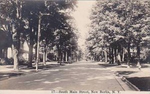 New York New Berlin South Main Street Real Photo RPPC