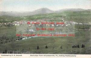 VT, Lyndonville, Vermont, Birds Eye View Of City, Looking Northeast, Dwinell Pub