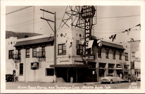 c1945 North Bend Hotel & Thompson Cafe King County Washington WA Ellis RPPC