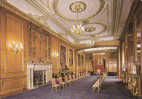 England Windsor Castle The Garter Throne Room Hippostcard