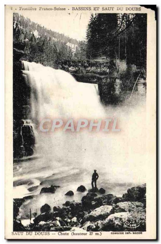 Old Postcard Saut du Doubs Falls