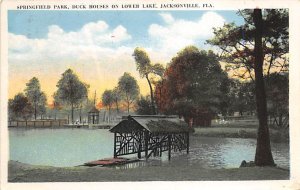 Springfield Park Duck Houses on Lower Lake Jacksonville FL 