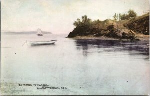 Entrance to Harbour Charlottetown PE Prince Edward Island Boats 4559 Postcard H7