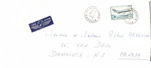 Airmail Cover,  Used 1973, Hagondange, Moselle
