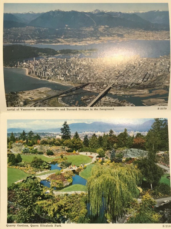 Vintage Vancouver Canada - Cityscape and Landmarks - Souvenir Postcard Folder 12