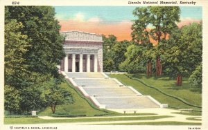 Vintage Postcard 1947 Lincoln National Memorial Building Hodgenville Kentucky KY