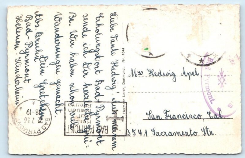 Bad Pyrmont Palmengarten GERMANY Postcard