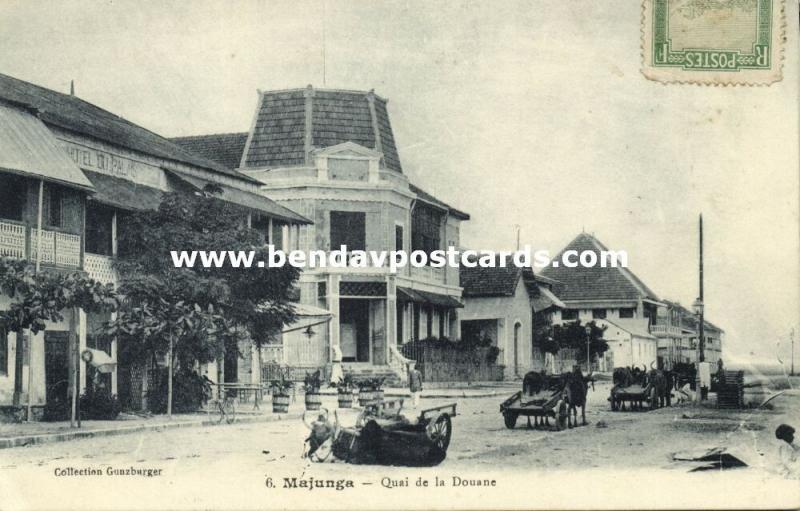 madagascar, MAHAJANGA MAJUNGA, Quai de la Douane (1912) Stamp 