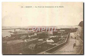 Old Postcard Brest Commercial Port and the Bay