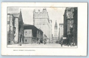 Philadelphia Pennsylvania PA Postcard Broad Street Exterior Building View c1905