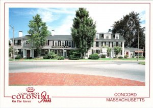 Concord, MA Massachusetts  COLONIAL INN ON THE GREEN  Hotel/Motel 4X6 Postcard