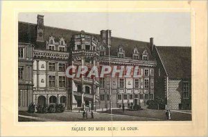 Postcard Old Facade du Midi on the Court Blois