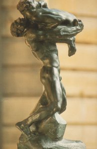 Auguste Rodin I Am Beautiful Risque Statue Sculpture Postcard