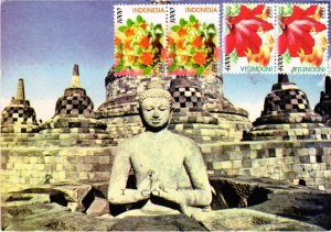 CPM AK Central Java Buddhist Statue at the Borobudur INDONESIA (1282153)