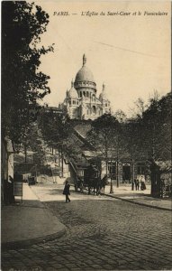 CPA Paris - L'Eglise du Sacre-Coeur et le Funicularie (122757)