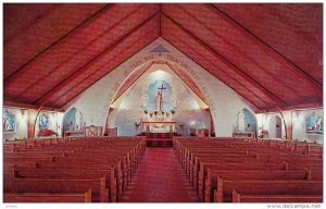 MANIWAKI, Quebec, Canada, 1940-1960´s; Christ The King Church, Interior View