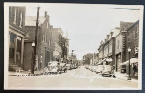 Mint Usa Real Picture Postcard Main Street Nashington Wisconsin