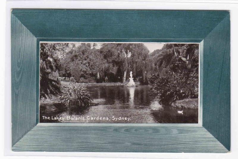 Lake Botanic Gardens Sydney Australia 1910c postcard