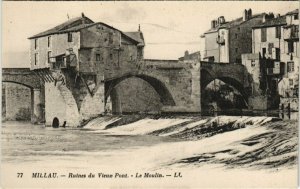 CPA MILLAU - Ruines du vieux pont (148129)