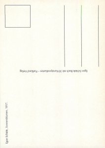 Artist EGON SCHIELE art postcard 1917 Sonnenblumen