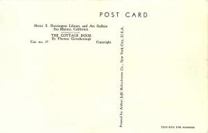 The Cottage Door by Thomas Gainsborough Divided Back