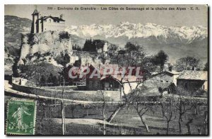 Old Postcard surroundings Grenoble Odds Sassenage and the Alpine chain