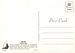 Greetings From Indiana Map