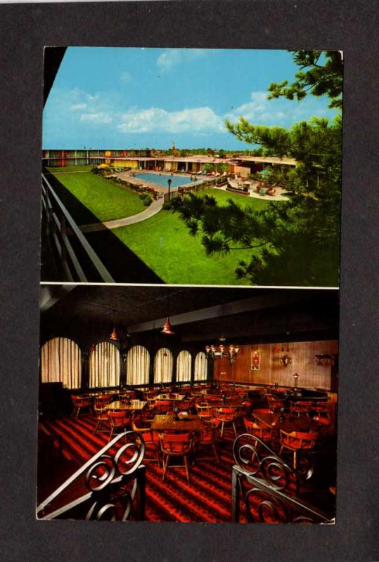 KY Holiday Inn Hotel Motel East Lexington Kentucky Postcard PC Interior