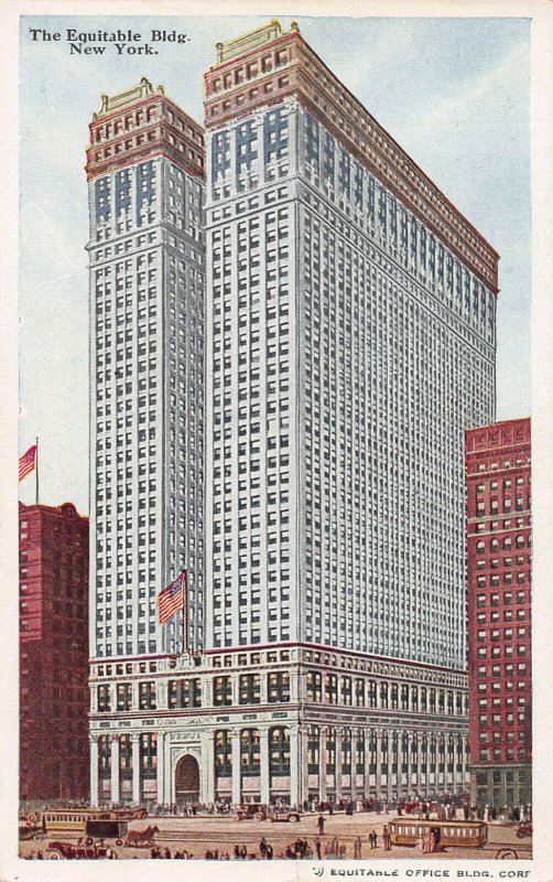 The Equitable Building, Manhattan, New York City, Early Postcard, Unused 