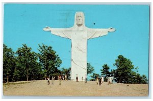 1968 The Christ Of The Ozarks Eureka Springs Arkansas AR Posted Vintage Postcard