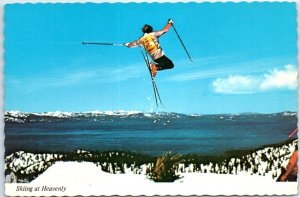 Postcard - Skiing at Heavenly Valley - South Lake Tahoe, California