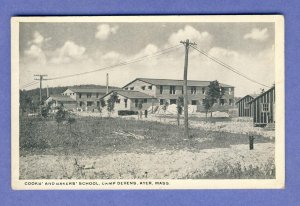 Ayer, Massachusetts/MA  Postcard, Cook's School, Camp Devens, US Army