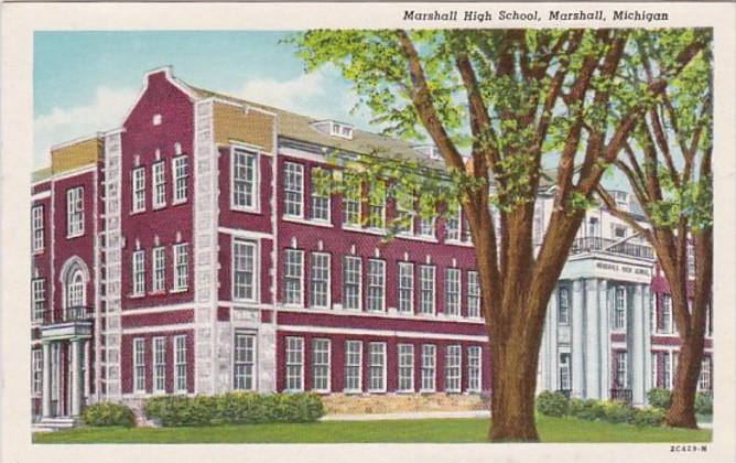 Michigan Marshall High School Curteich