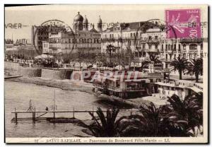 Postcard Old Saint Raphael Felix Martin Boulevard Panorama