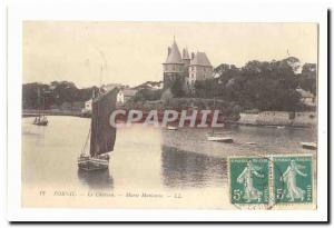 Pornic Old Postcard The rising tide castle