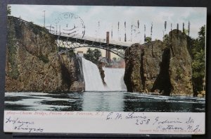 Paterson, NJ - Chasm Bridge, Passaic Falls - 1906