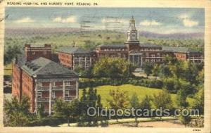 Reading Hospital & Nurses Home, Reading, PA Medical Sanitarium 1948 Missing S...