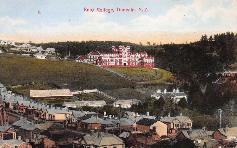 Knox College, Dunedin, New Zealand, Early Postcard, Unused