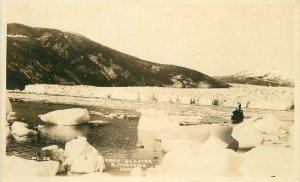 Alaska 1920s Taku Glacier #25 Andrews RPPC Photo Postcard 22-1006